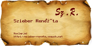 Szieber Renáta névjegykártya