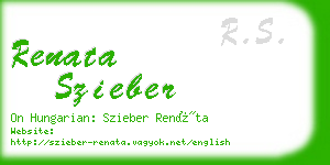 renata szieber business card